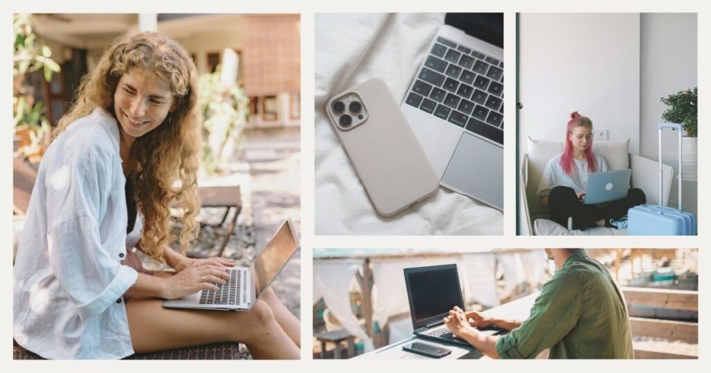 digital nomads working from anywhere