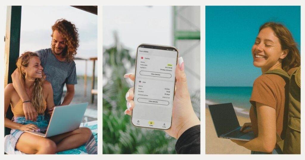 digital nomads using high quality internet