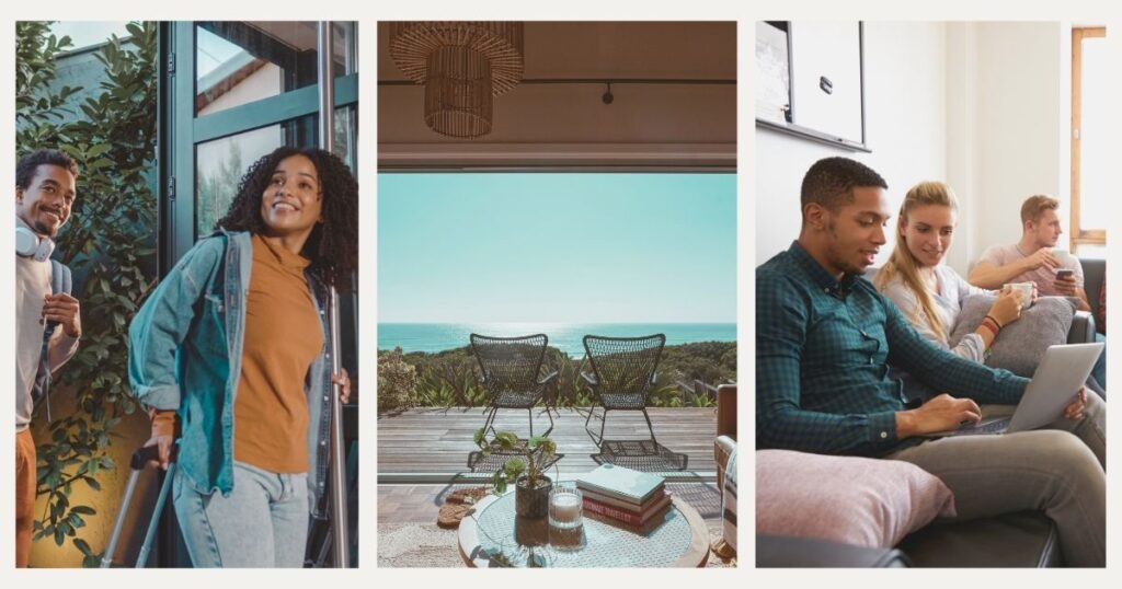 digital nomads staying in a hotel
