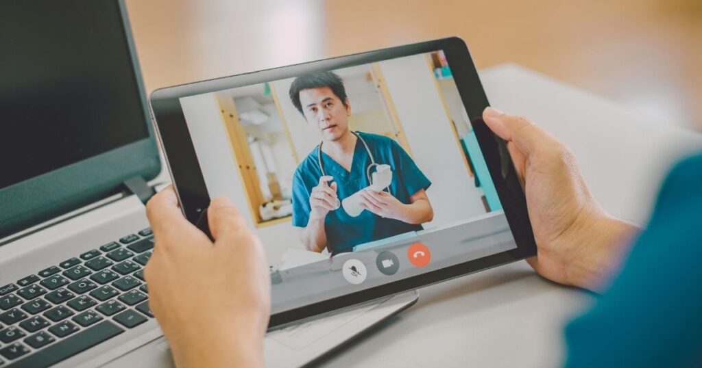 online doctor meeting