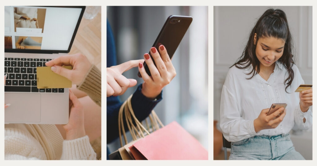 woman running an online business