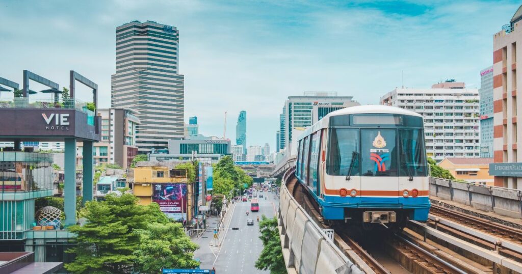 public transport train for digital nomads