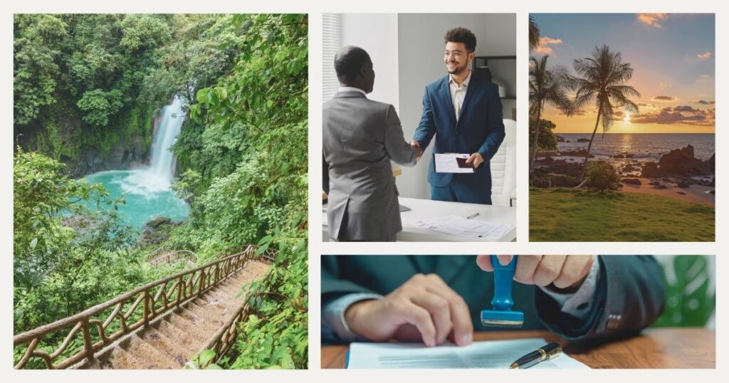 man getting his digital nomad visa for Costa Rica