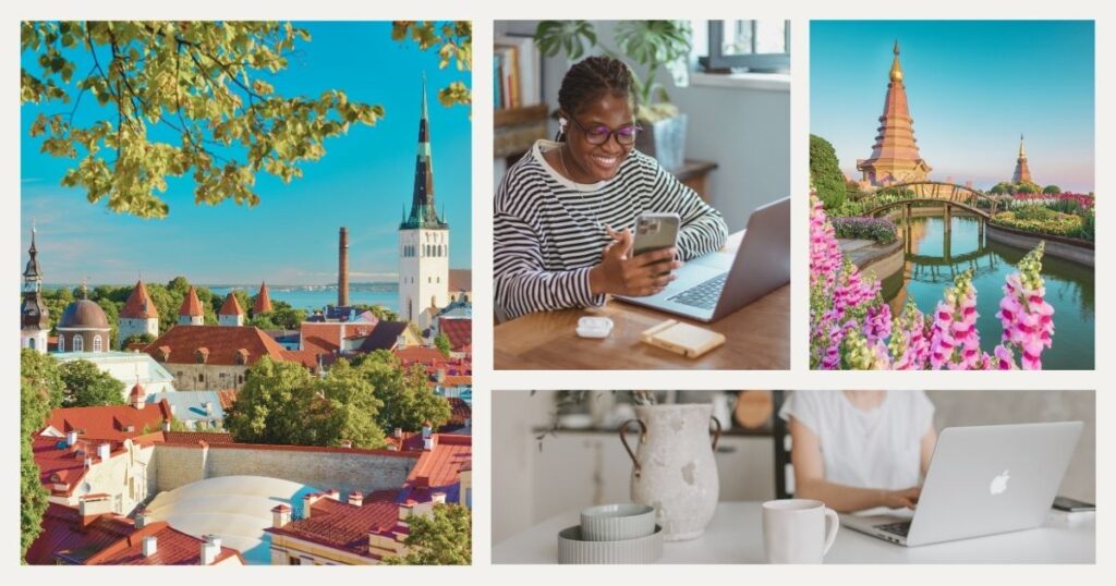 women living as a digital nomads