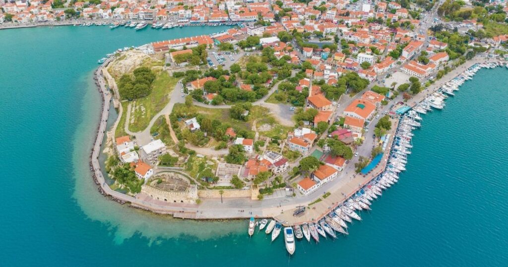 vista aerea de la ciudad de Izmir en Turquia