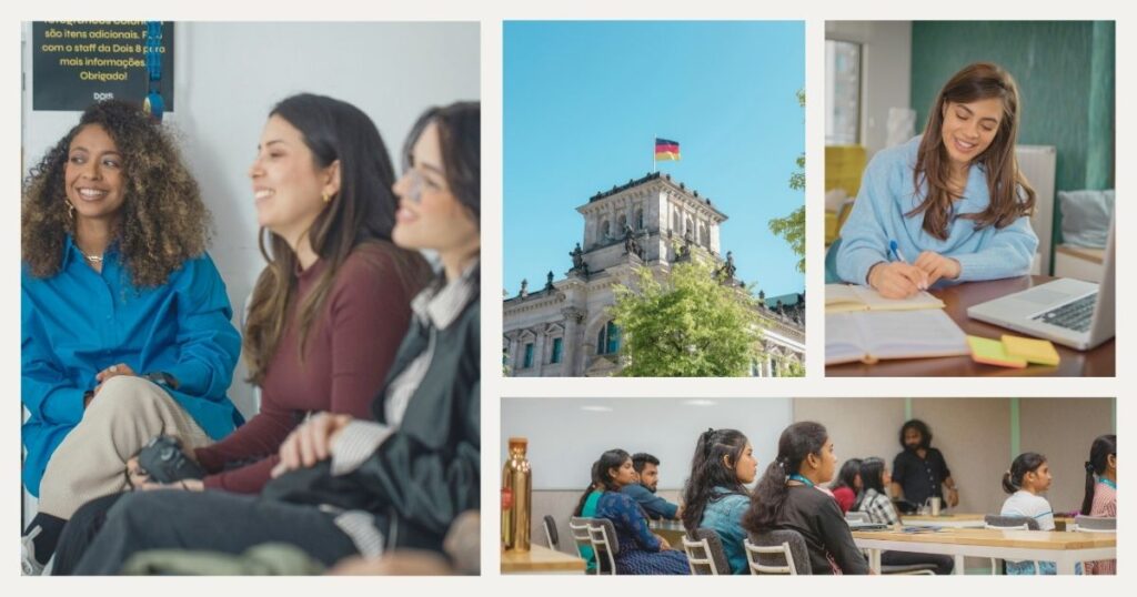 estudiantes aprendiendo sobre los saludos y cortesias en aleman