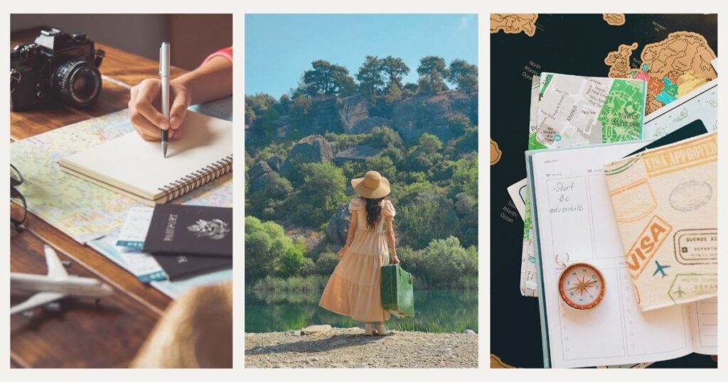 mujer nomada digital viajando por el mundo