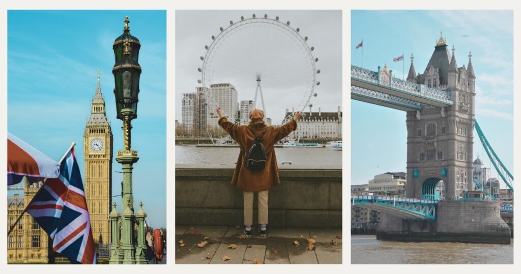 persona explorando Londres, Inglaterra