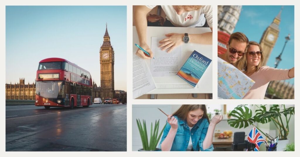 estudiantes aprendiendo ingles para viajar a Inglaterra