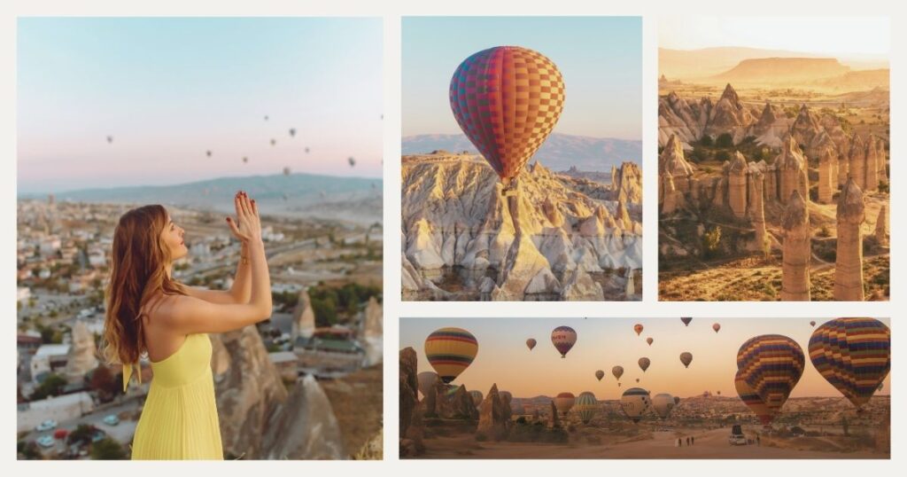 mujer joven disfrutando de su viaje a Turquia