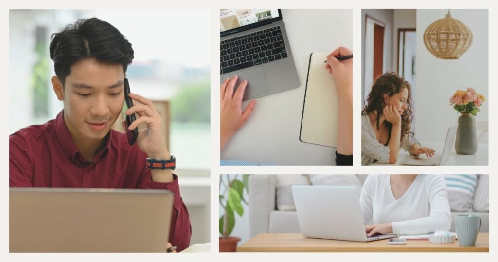 nomadas digitales trabajando desde casa