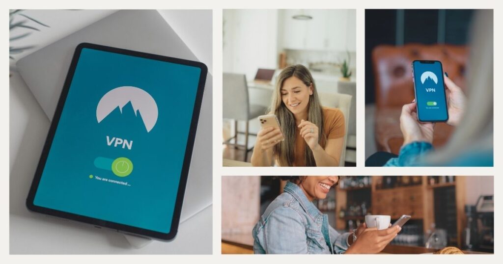 mujer navegando en internet con un vpn gratis