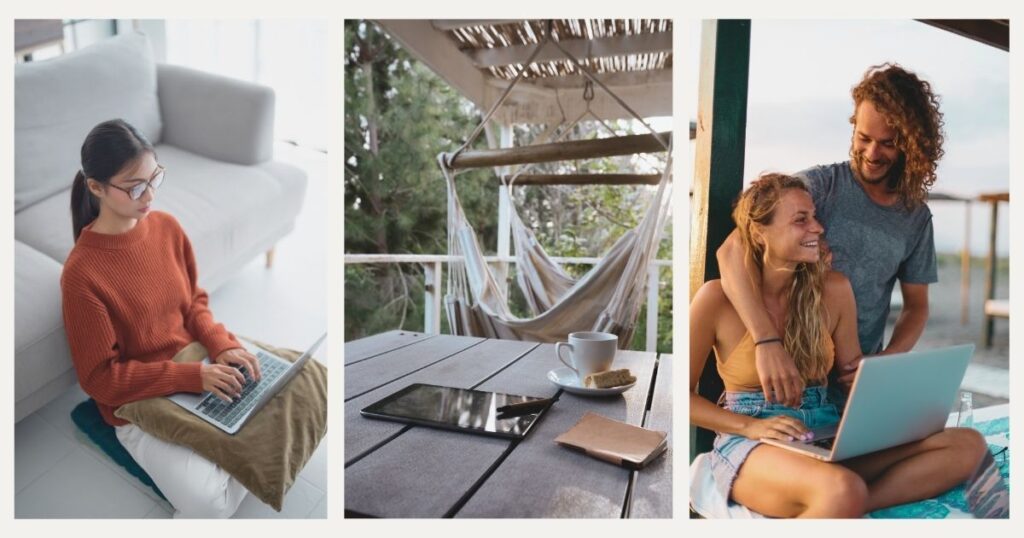 nomadas digitales haciendo networking