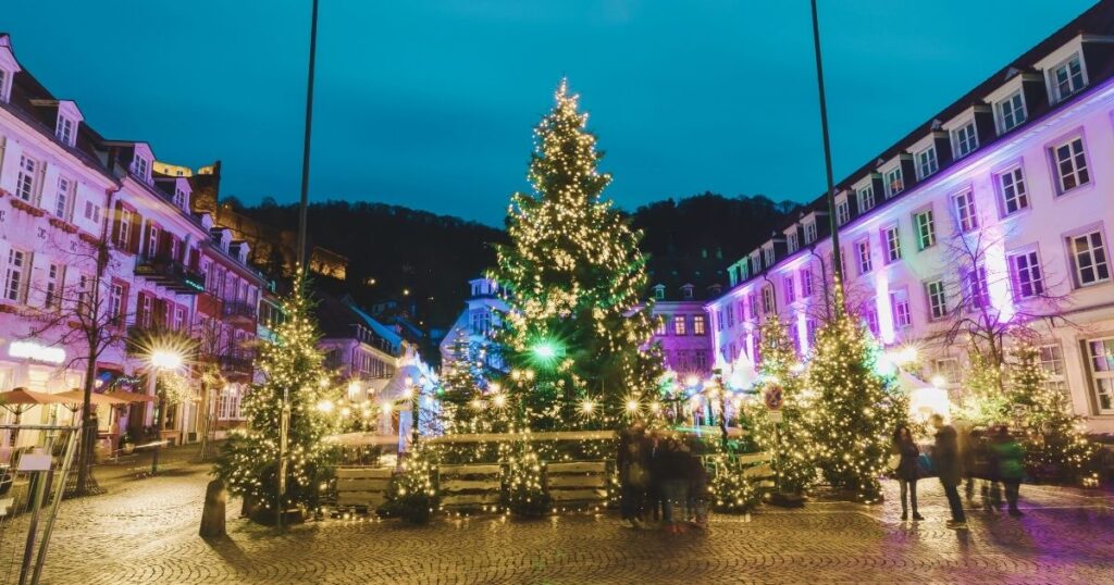 mercadillo navideño en Heidelberg, Alemania