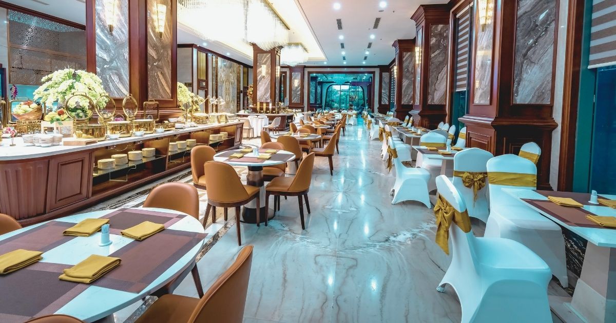 restaurant en uno de los hoteles más lujosos del mundo