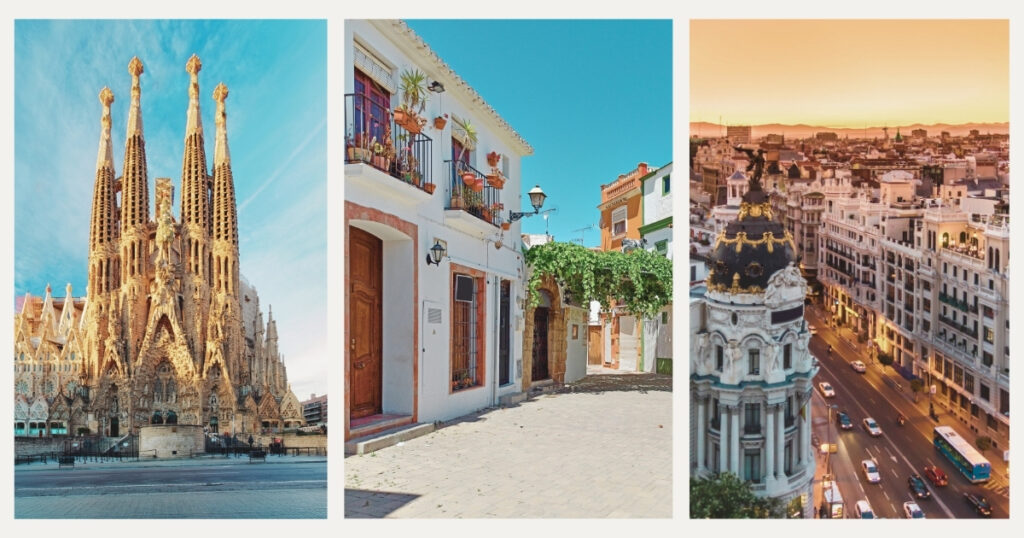 hermosos paisajes de alojamiento y punto turistico en España
