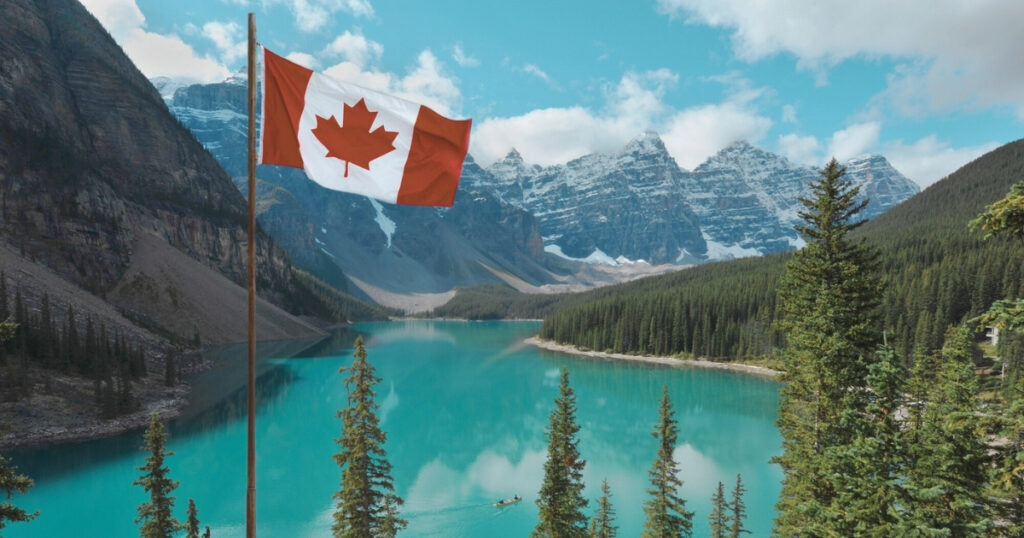 hermoso paisaje de Canadá