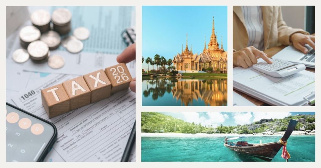 persona calculando los impuestos de nomadas digitales en Tailandia