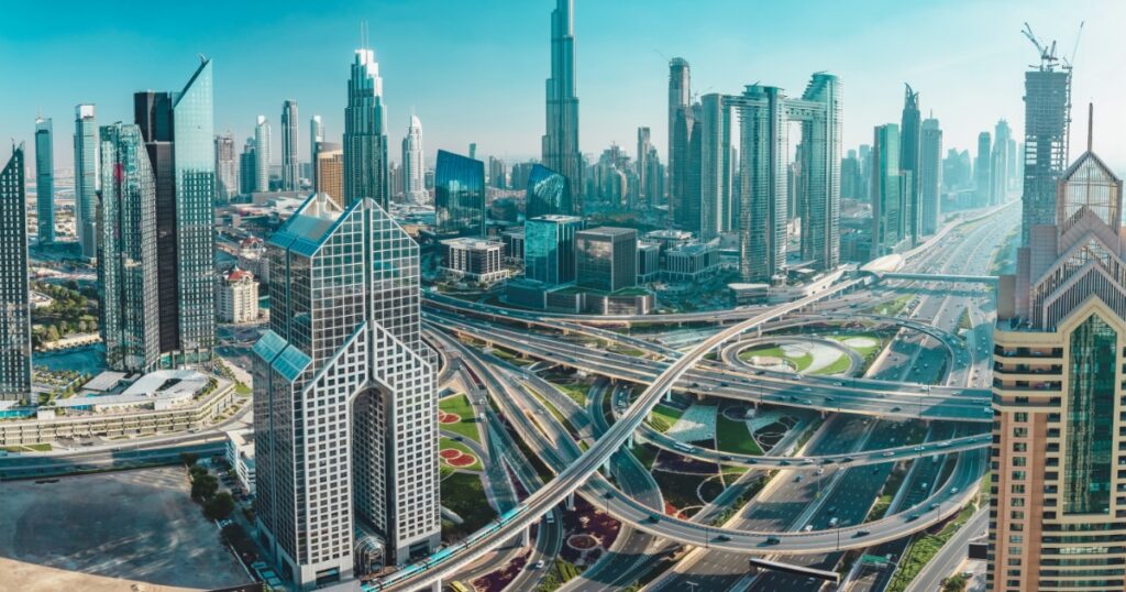 hermoso paisaje de Emiratos Árabes Unidos