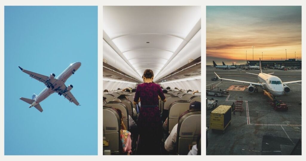 personas tomando un vuelo en una de las mejores aerolíneas de Europa para volar a España