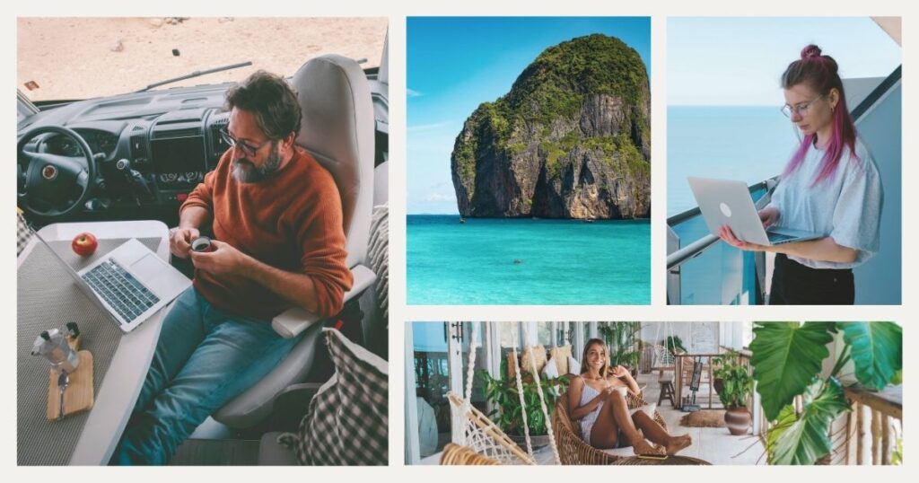 nomadas digitales trabajando desde Tailandia