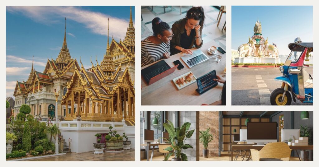 nomadas digitales trabajando desde Bangkok