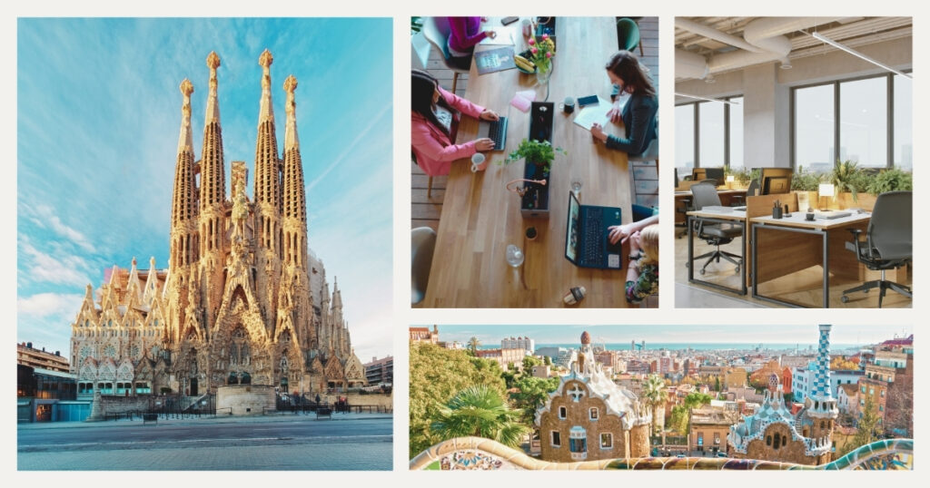 personas trabajando en un coworking en Barcelona