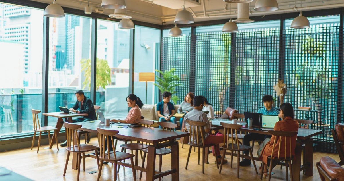 hermoso coworking en Barcelona