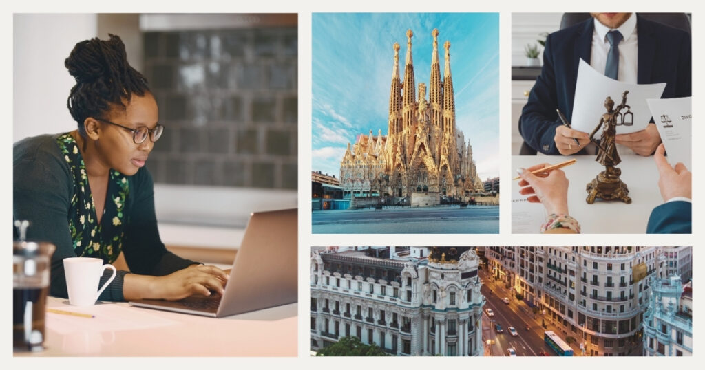 mujer descubriendo que es la visa de nomada digital
