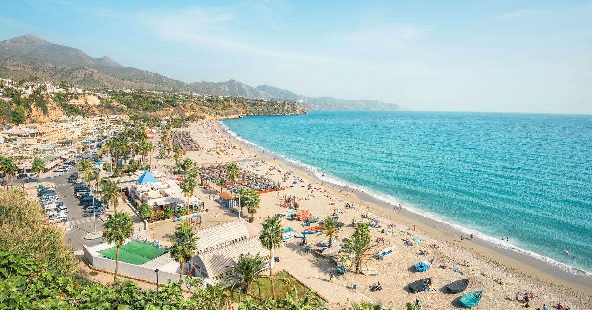 hermosa vista de playa en Malaga