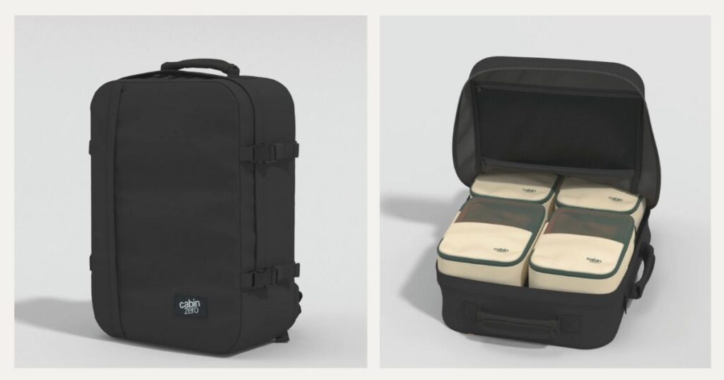 mochila CabinZero Classic 44L para nomadas digitales