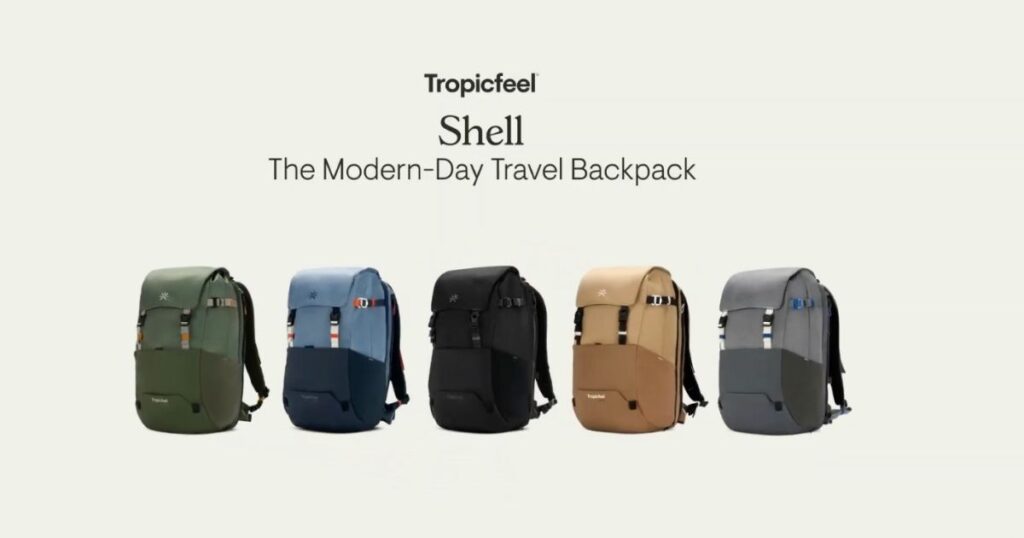 mochilas de Tropicfeel Shell Backpack para nomadas digitales