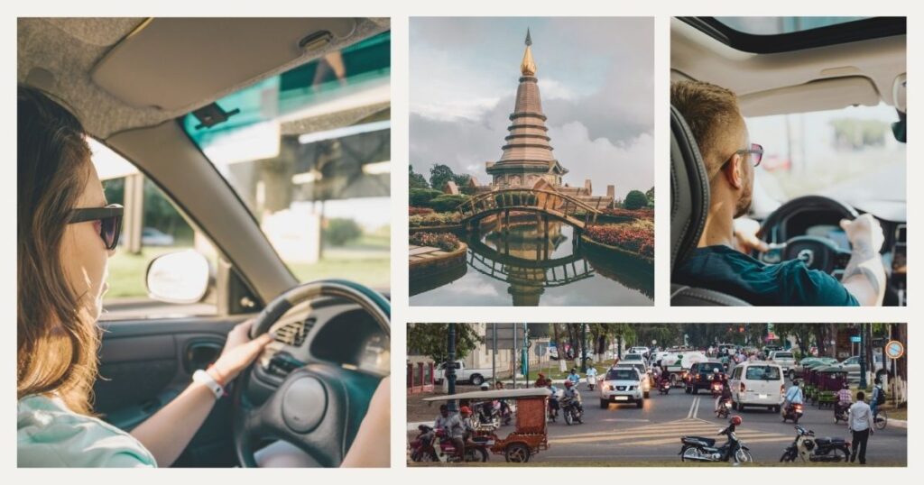 personas conduciendo en Tailandia