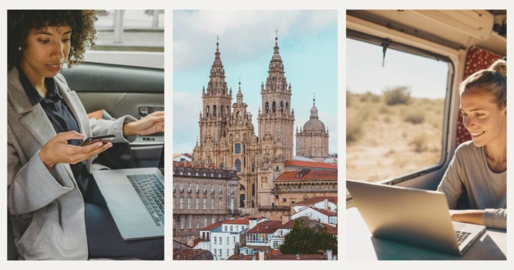 digital nomad women getting around in Spain