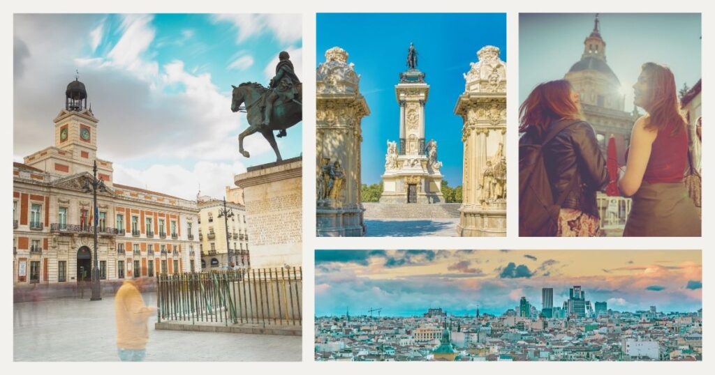 digital nomad women enjoying living in one of the best neighborhoods in Madrid
