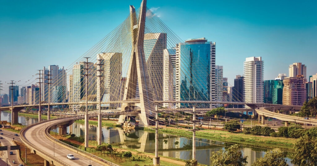 vista de la ciudad de Sao Paulo en Brasil