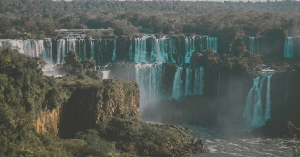 scenic photo of water falls during daytime in Brazil