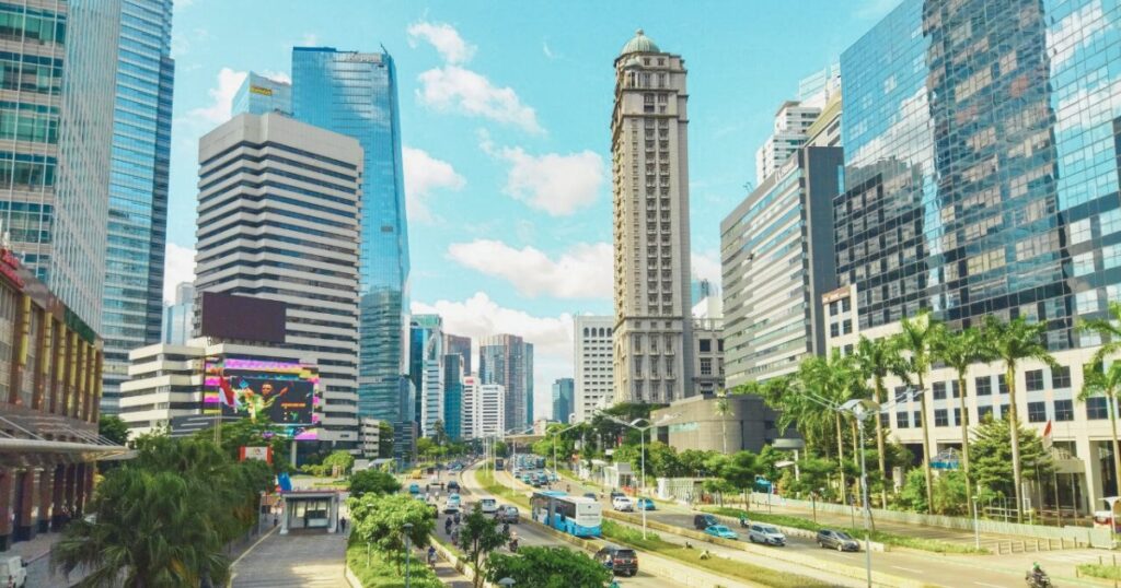 vista de JPO Sudirman, Indonesia