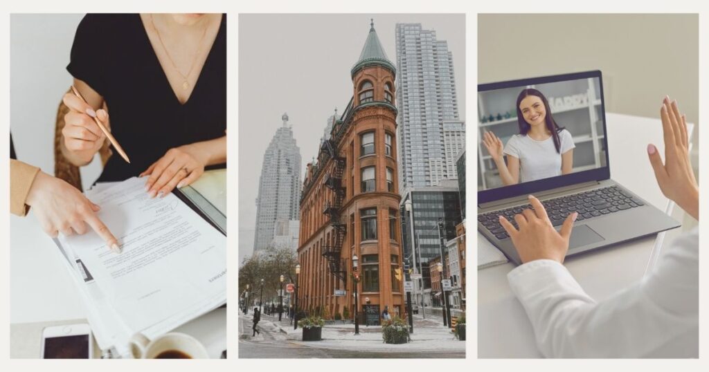 woman learning about the costs of travel insurance in Canada