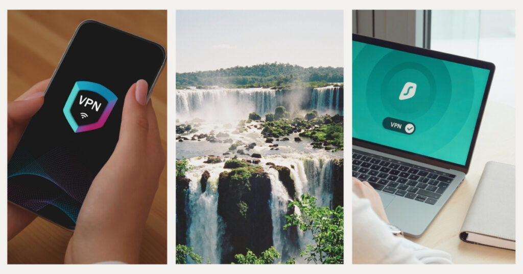 laptop y celular con acceso al vpn en Brasil