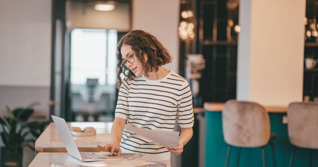 young woman applying for a digital nomad visa in Canada