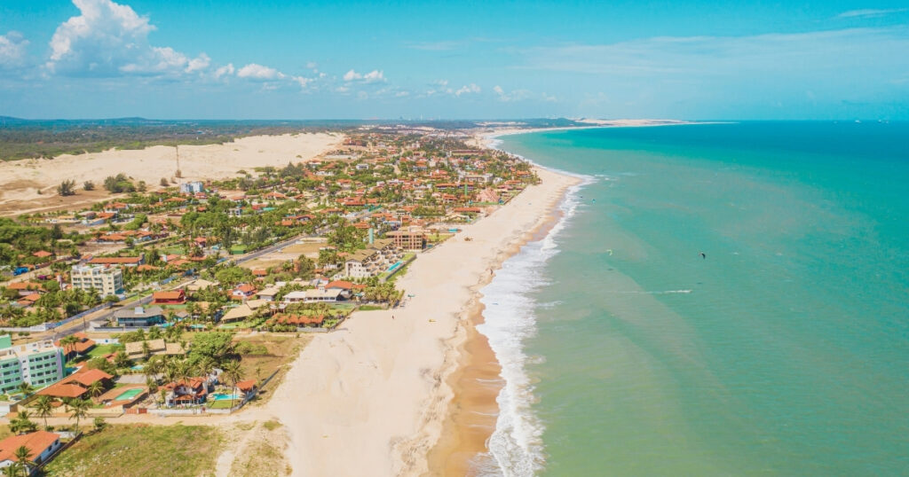 paisaje de playa en Brasil