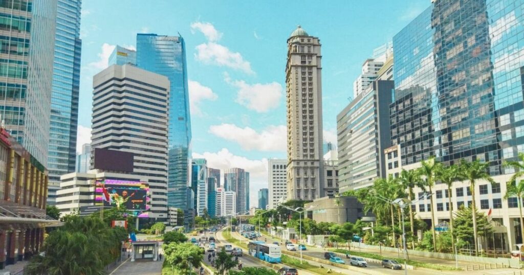 nice view of Indonesia buildings