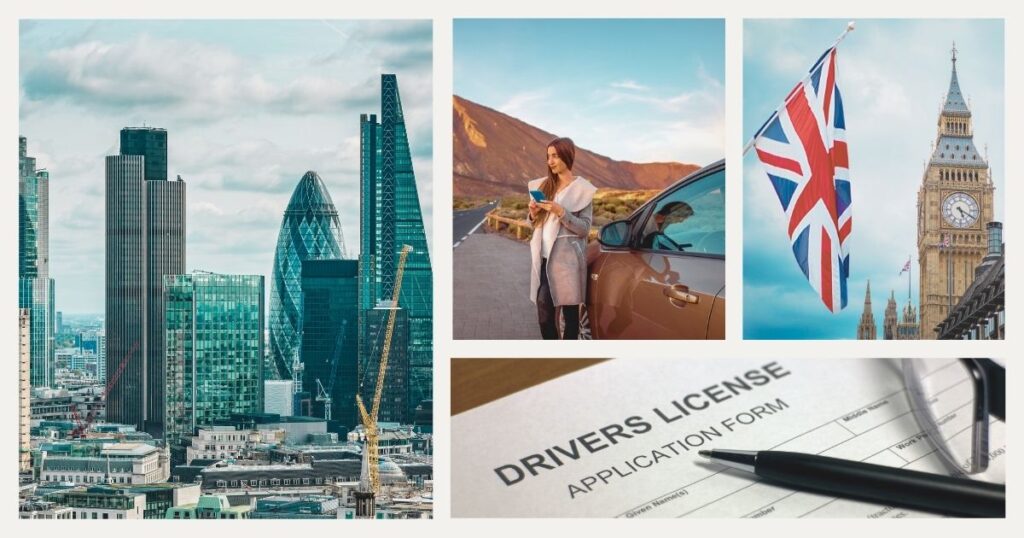 young woman exploring how to get the driver license in the UK