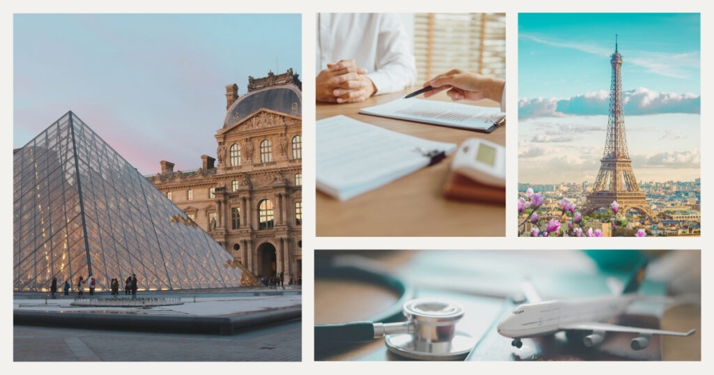 medical consulting in France with the travel insurance