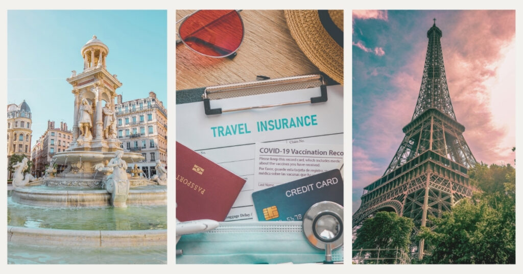 travel insurance documents in France