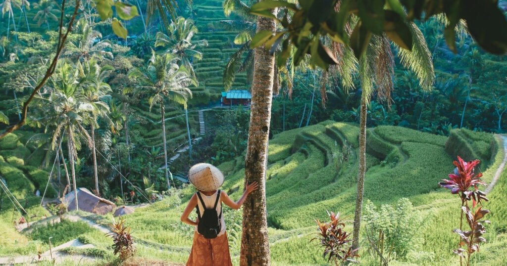 woman traveling alone in Indonesia