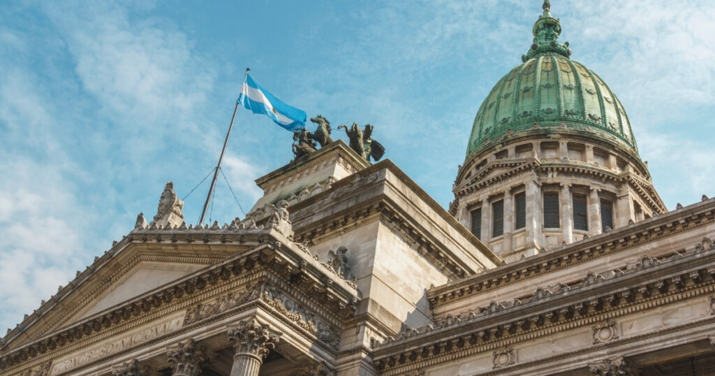 paisaje de entidad bancaria en Argentina