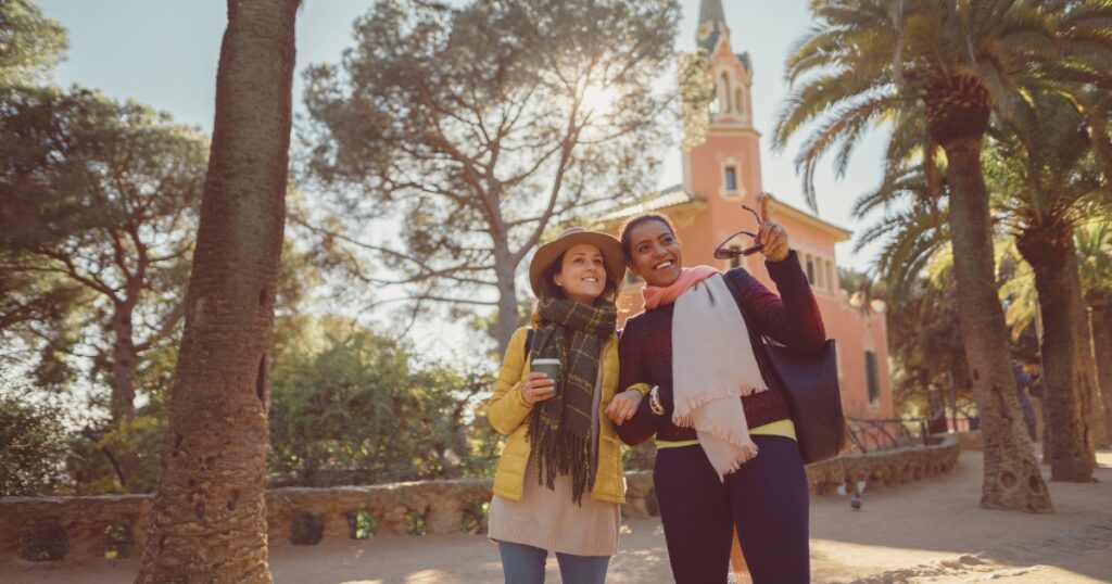 amigas viajando por el mundo