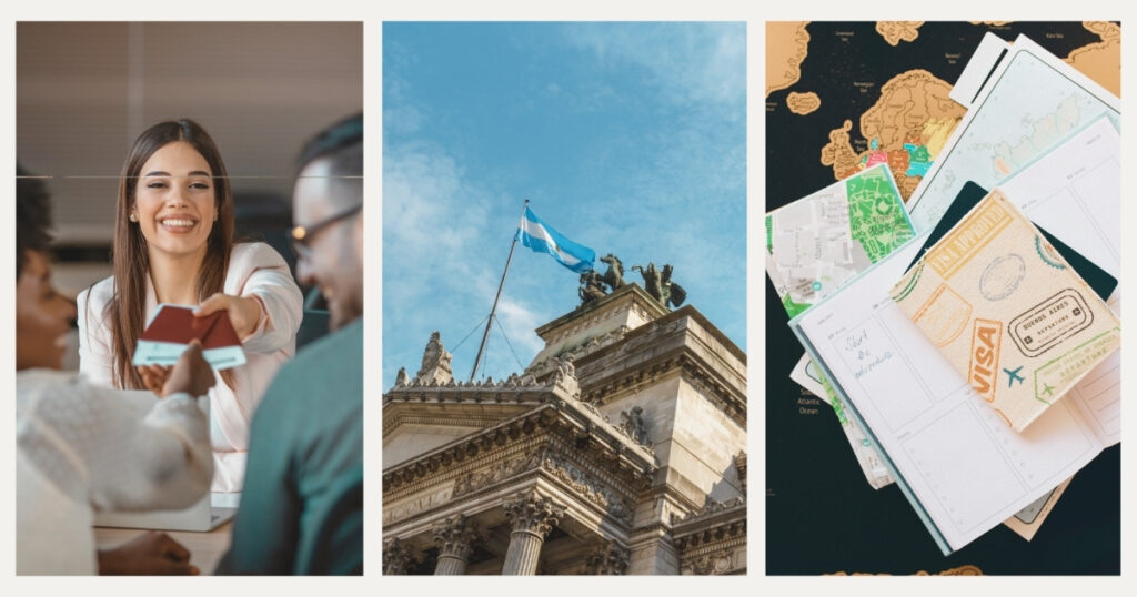 abogada entregando la visa de residencia en Argentina